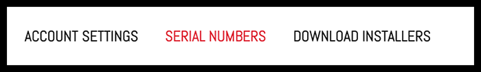 serial numbers