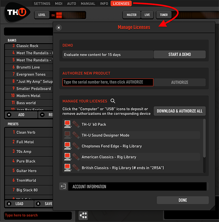 th-u click licenses