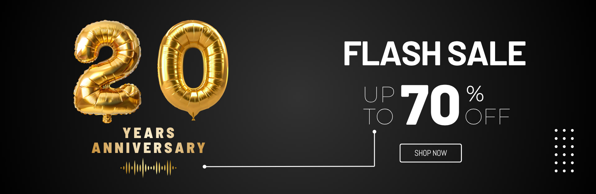 20th anniversary sale